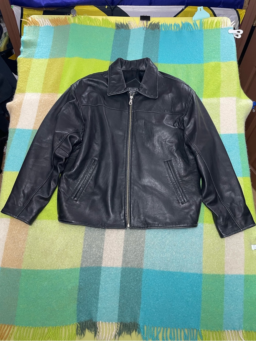 Vintage Marc New York Andrew Marc Black Leather Jacket Men’s